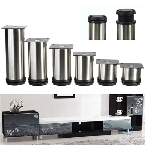 cabinet metal legs adjustable stainless steel kitchen feet round stand|stainless steel kitchen legs.